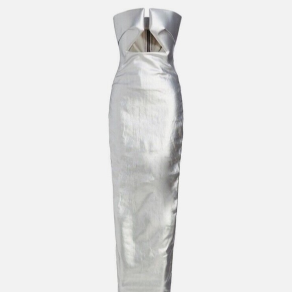 Rick Owens Dresses & Skirts - RICK OWENS METALLIC SILVER PRONG DRESS
